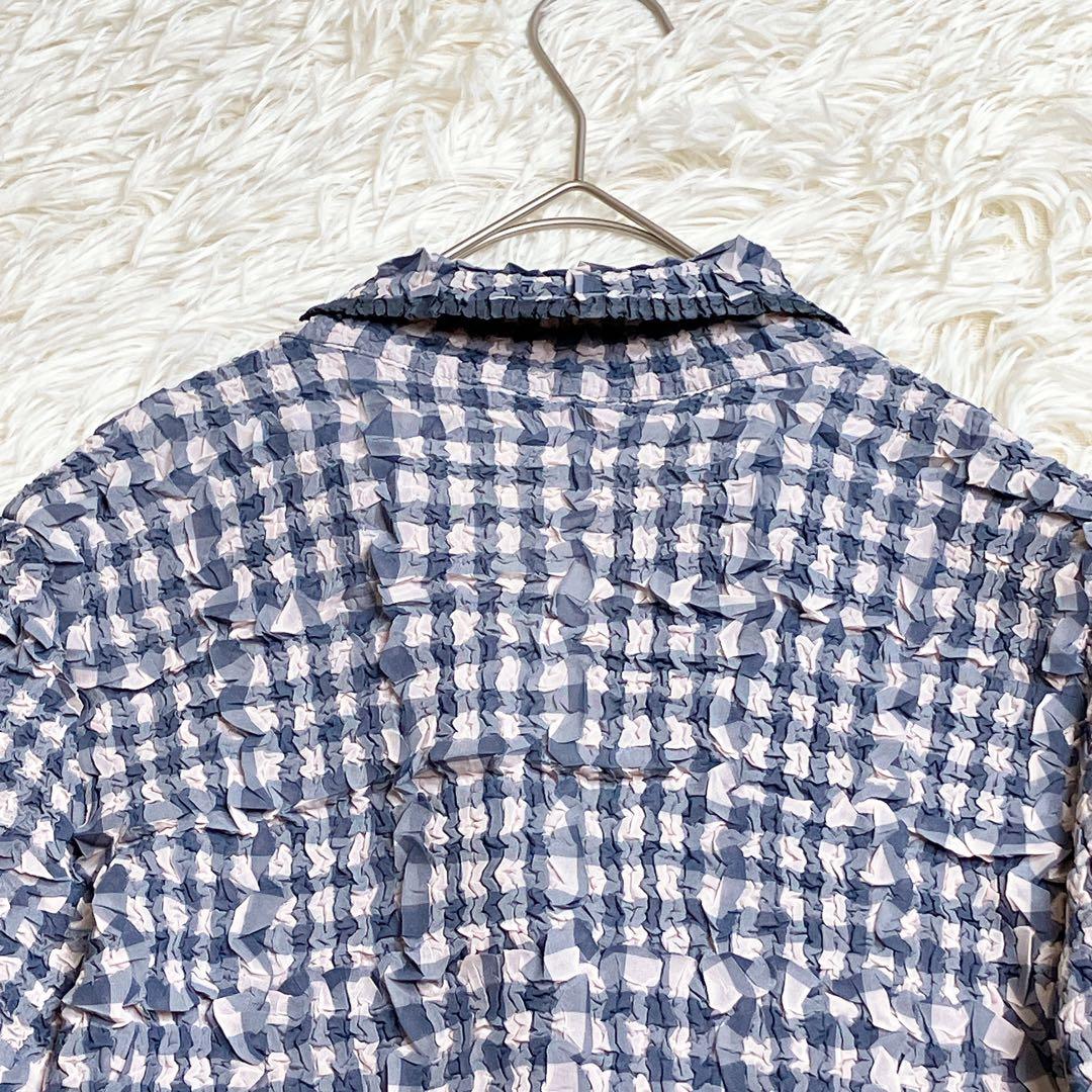 ✨極美品✨ユキトリイ　インターナショナル　Gプリーツ　テーラードジャケット　L