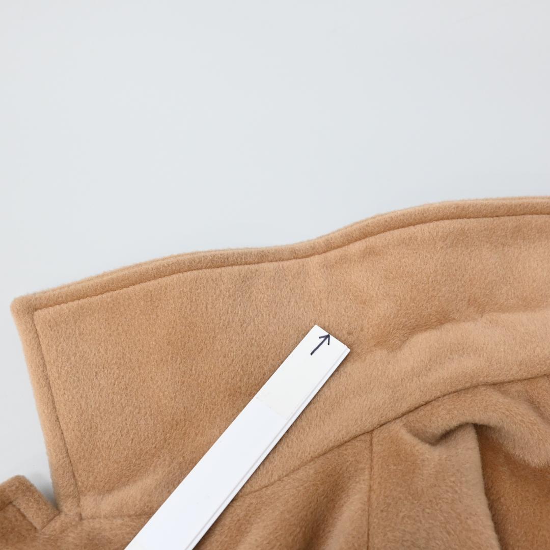 48046★冬 Max Mara ウールコート ステンカラー Aライン*