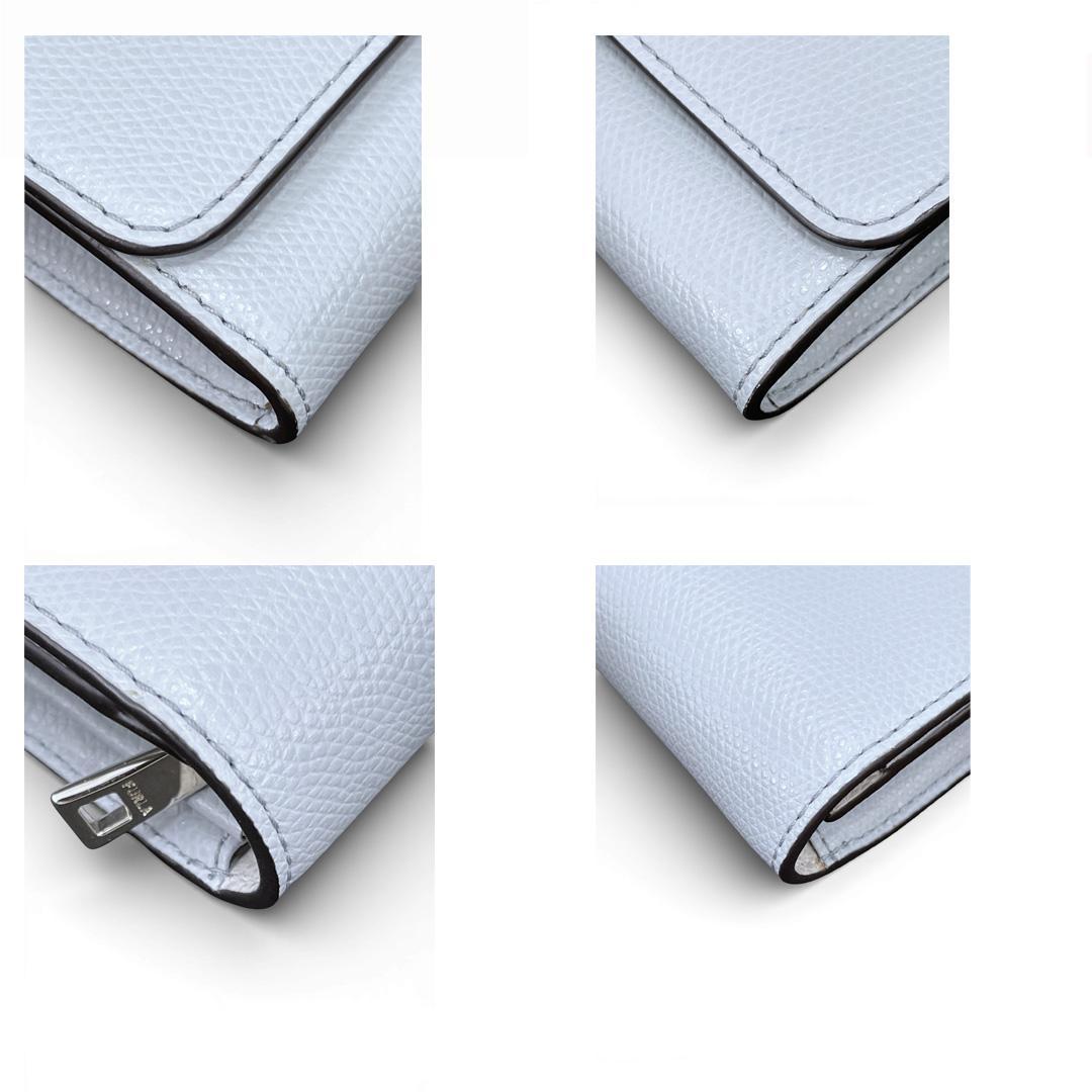 【新品・未使用】FURLA フルラ 長財布 レザー 水色 ブルーグレー 正規品