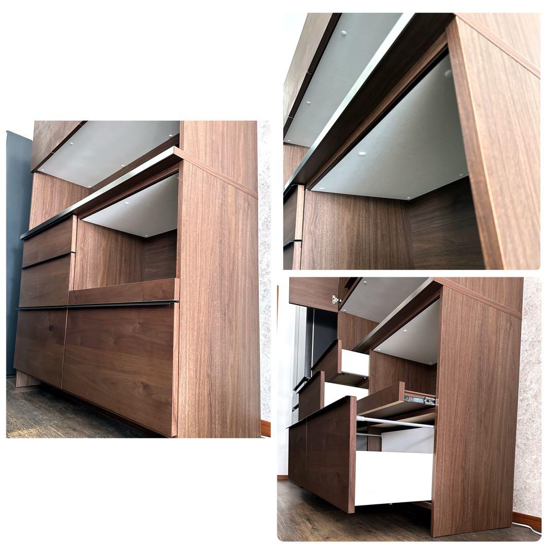 美品　CRASH GATE キッチンボード 140cm レンジ台 食器棚収納