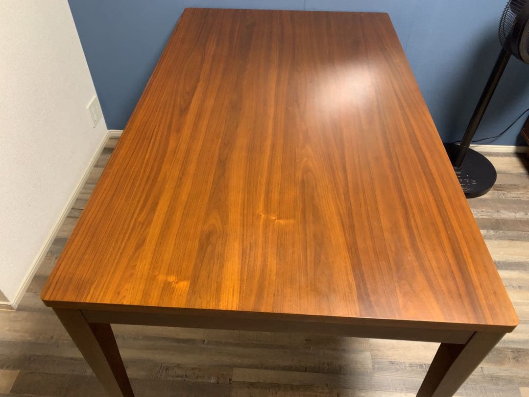 ベルメゾン　選べる引出し付きダイニングテーブル　ダークブラウン