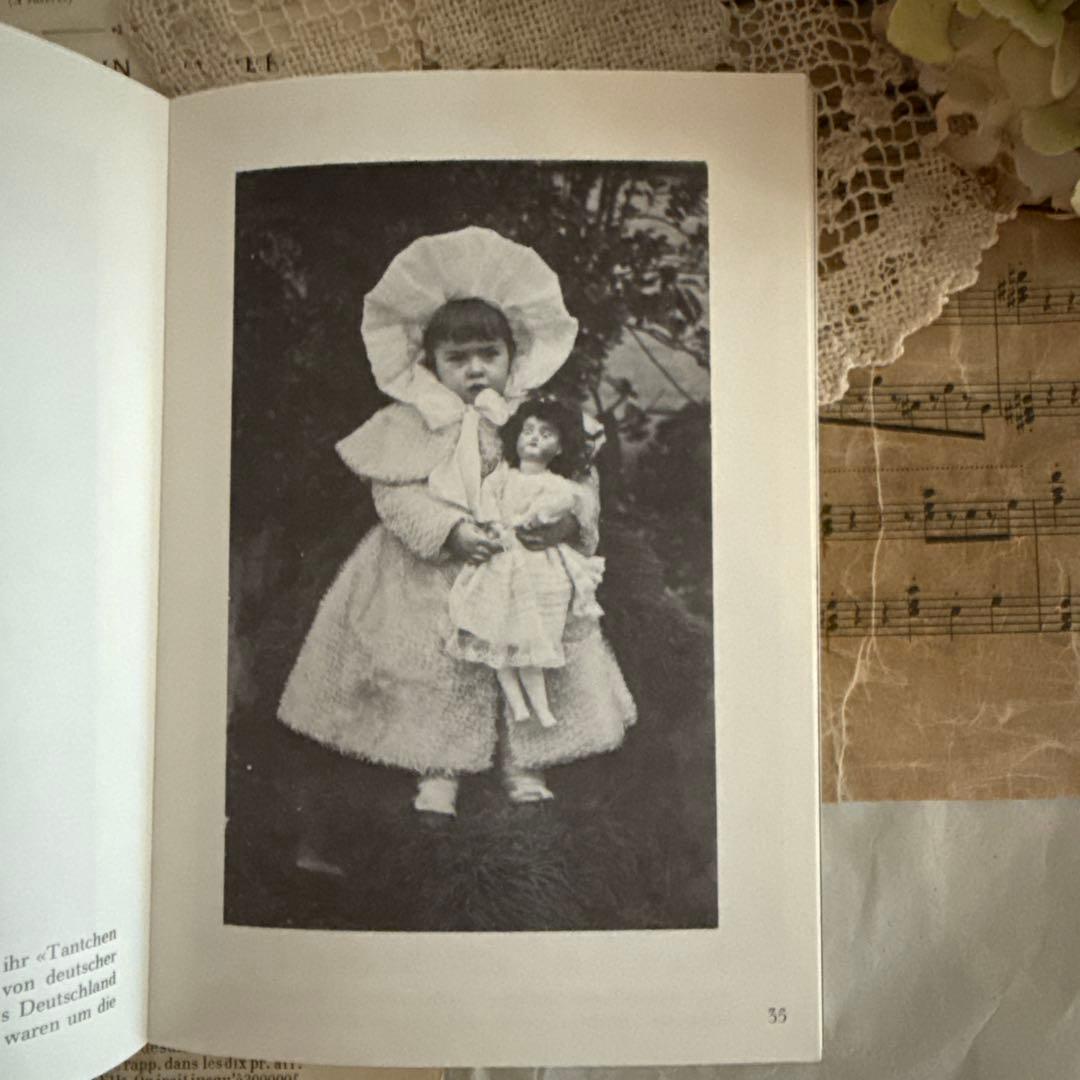 入手困難★美しい少女と人形のビンテージ写真集ヴィクトリアン洋書ジャンクジャーナル