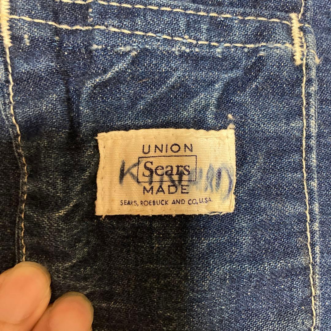 ビンテージ SEARS デニム エプロン 耳付 50s 60s