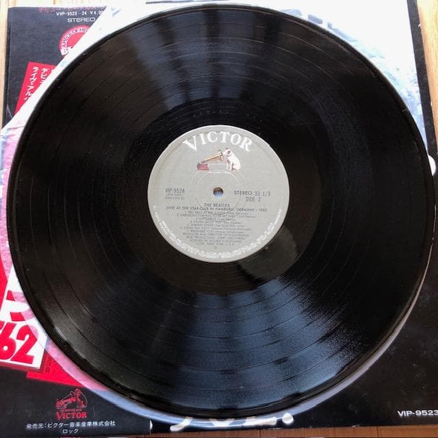 ビートルズ ライブ'62 LP 2枚組 帯付 国内盤 ビクター d760y81