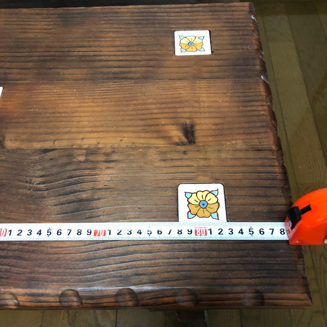 超希少品　スペイン天然木製　アンティークテーブルチェア