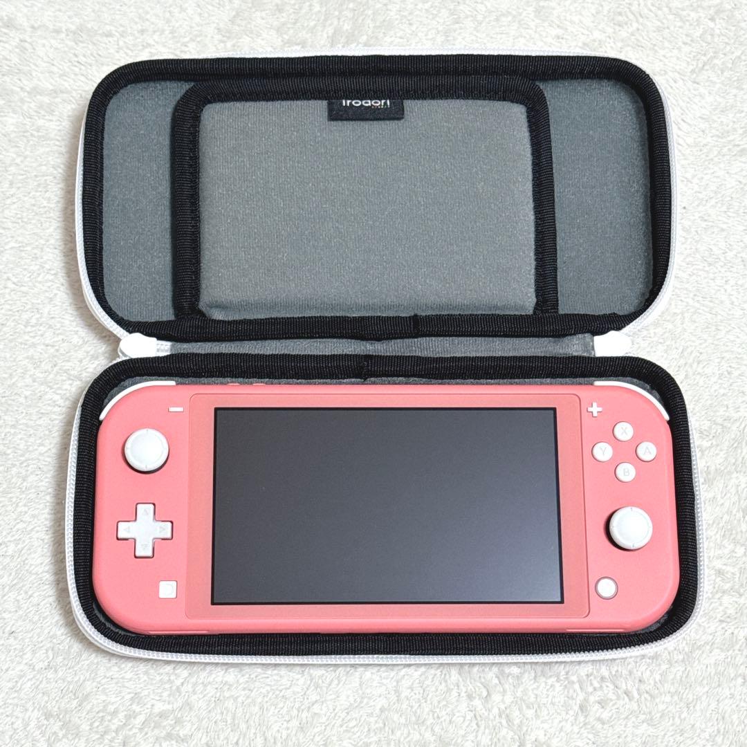 Nintendo Switch Lite ピンク 本体 ケース付 アダプター有