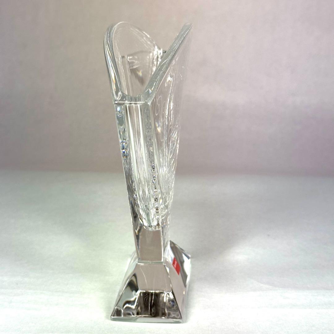 バカラ ランデブー フラワーベース エッチング ツタ模様 H21cm 新品未使用