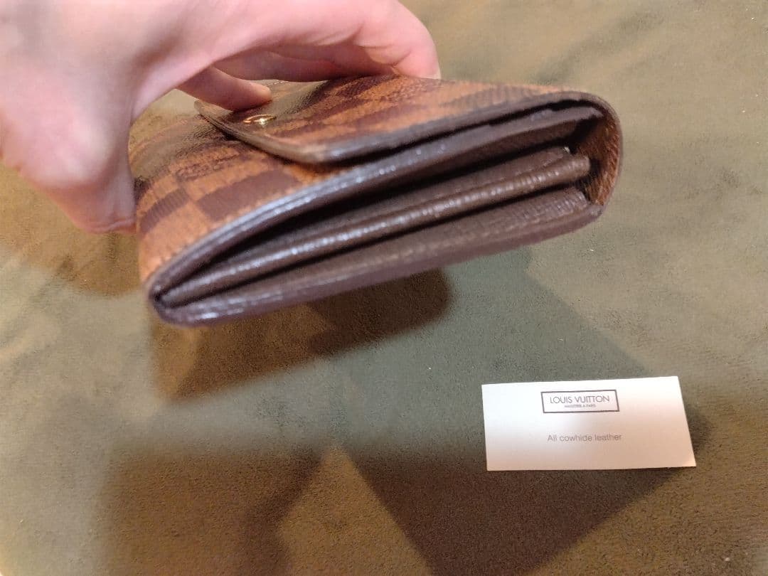 美品✨️ルイヴィトン　ダミエ　エベヌ　サラ　カード10枚　長財布　折り財布