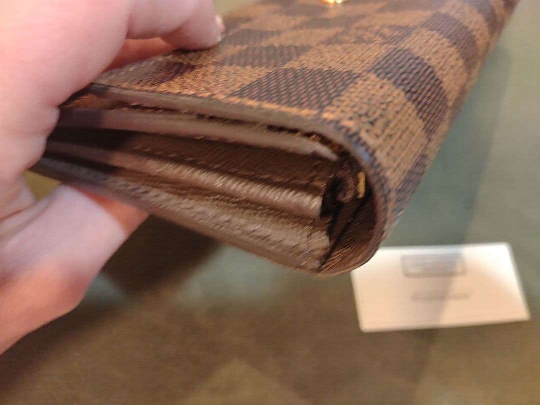 美品✨️ルイヴィトン　ダミエ　エベヌ　サラ　カード10枚　長財布　折り財布