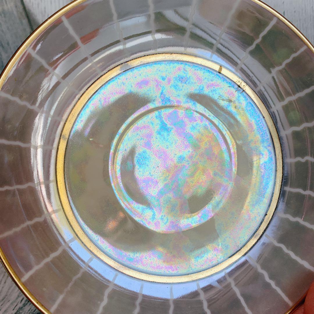 オールドノリタケ 花柄 金彩 ラスター ハンドペイントアンティーク 美品