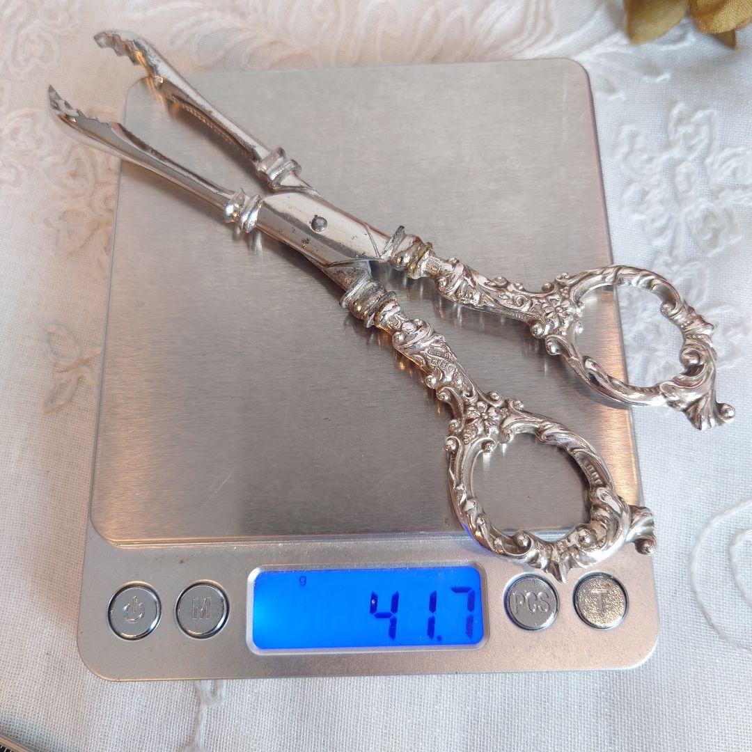 イギリス　アンティーク　シュガートング　アイストング　シュガーニップス