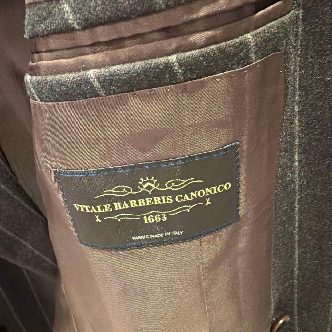 ナノユニバース別注　リングジャケット　ブラウン　ダブル　セットアップ　秋冬　44