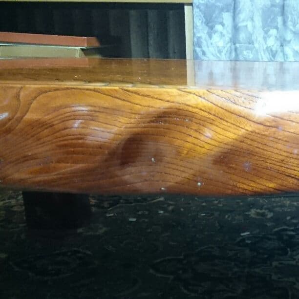 欅 ケヤキ 一本木 座卓 テーブル 厚さ8センチ