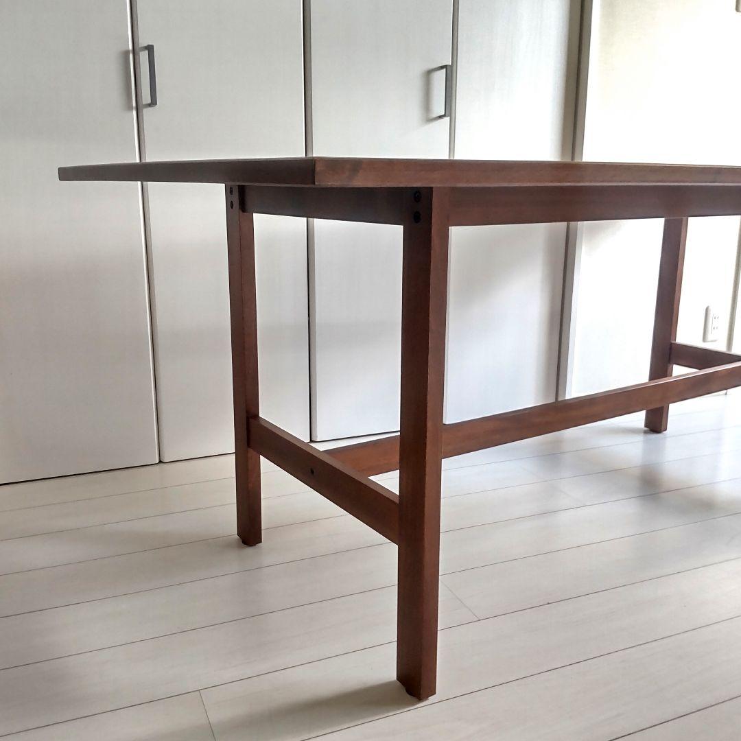 天然木　マホガニー　ACTUS　ダイニングテーブル　ダークブラウン　 アクタス