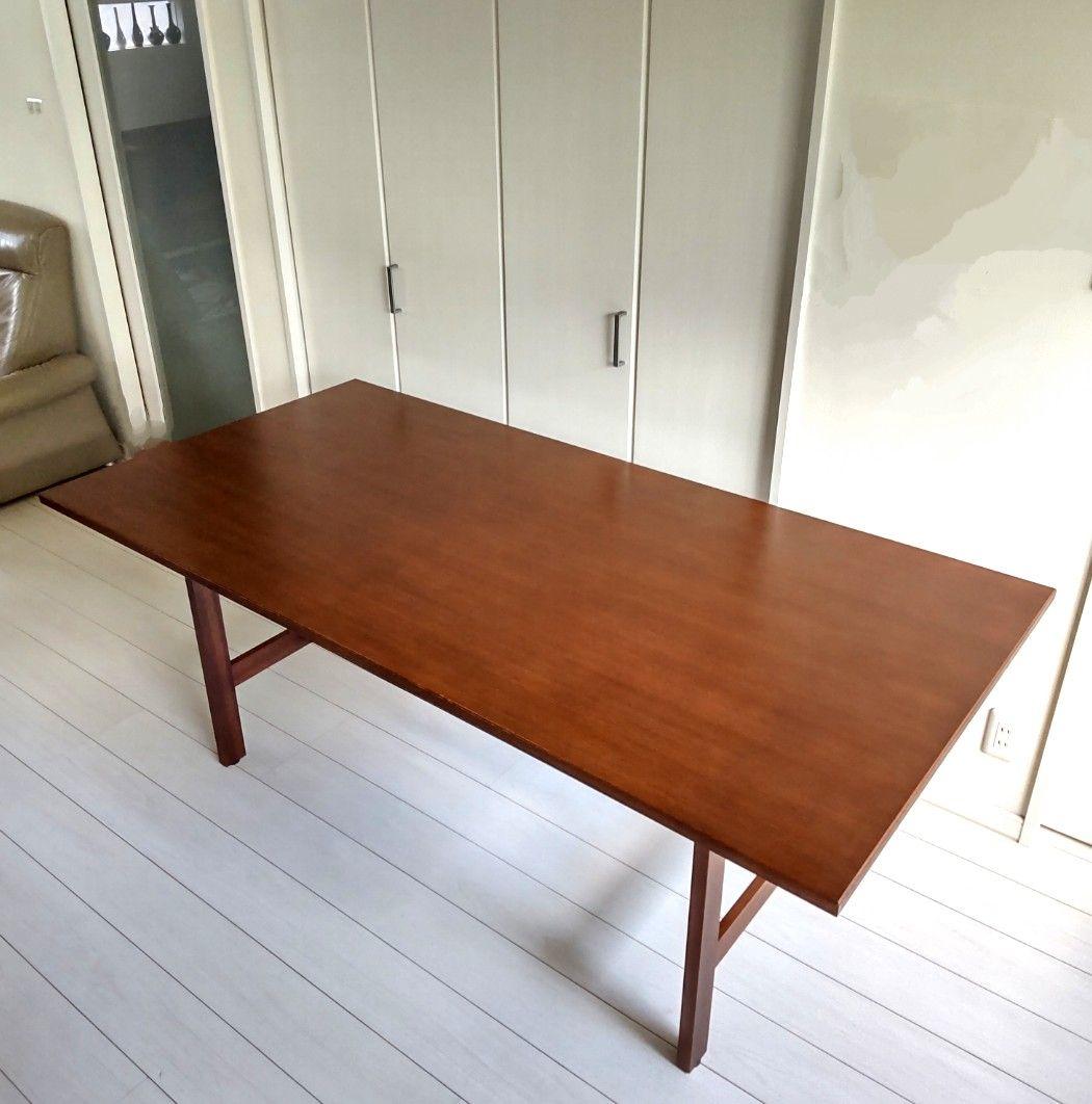 天然木　マホガニー　ACTUS　ダイニングテーブル　ダークブラウン　 アクタス