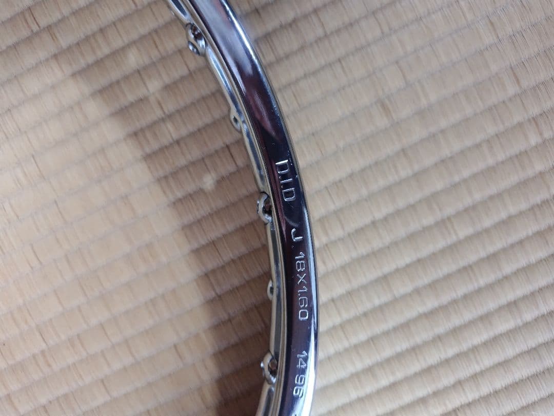 HONDA　CB400F D.I.D製メッキリム前後セット(1.6＋1.85)