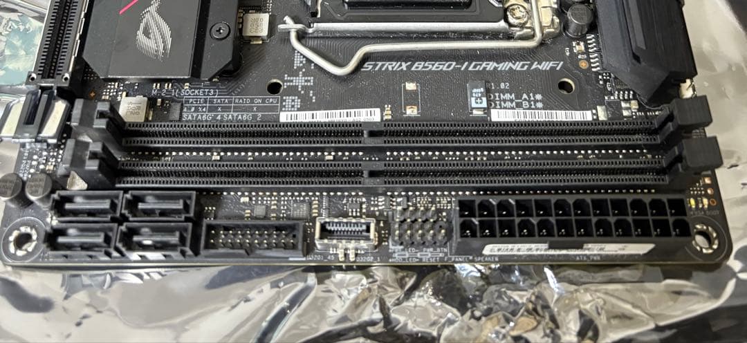 マザーボード ROG B560I + i5-11400F + DDR4 16GB*2