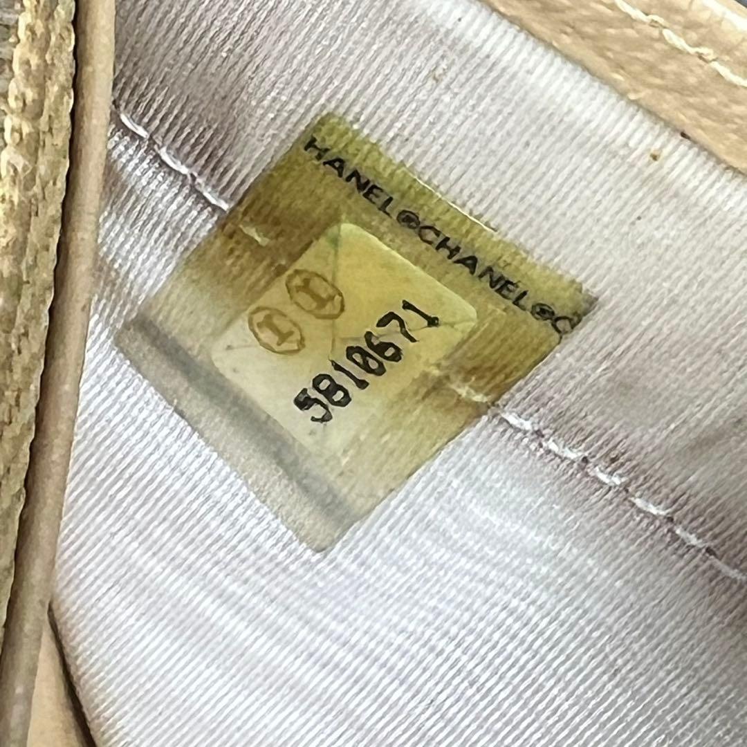 CHANEL ココマーク レザー 長財布 ベージュ ギャランティカード付き