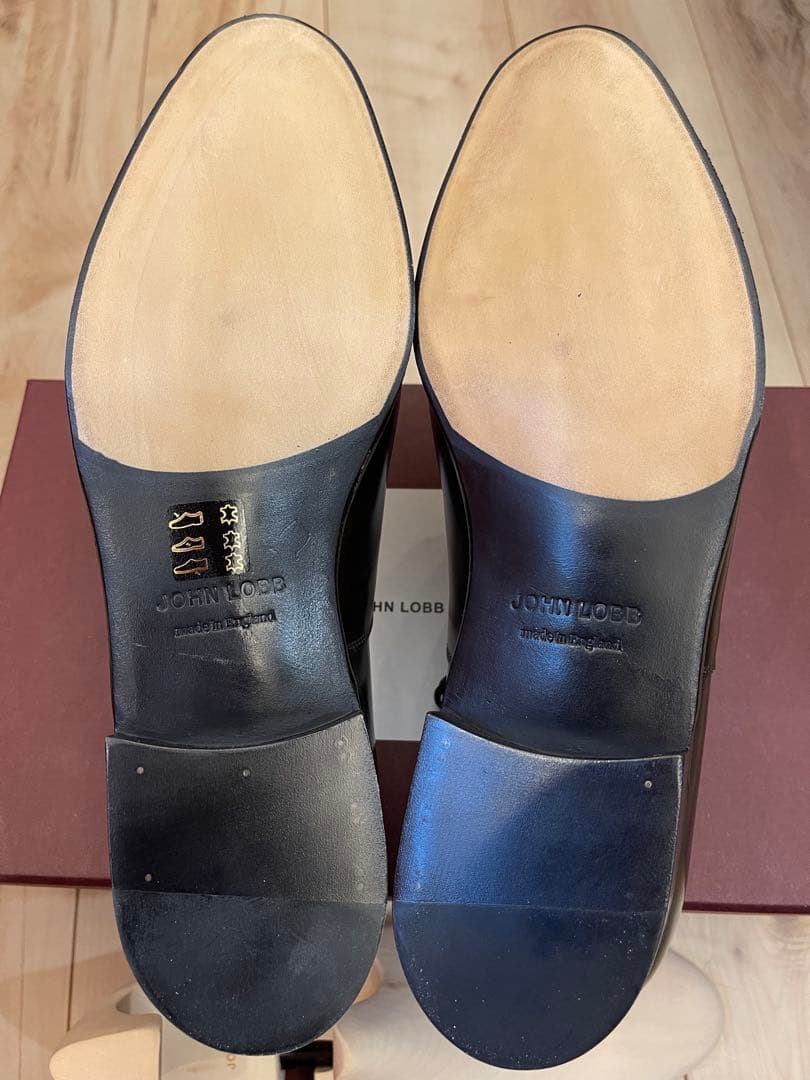 英国製新品JOHN LOBBジョンロブ フィリップ2最高級ライン濃茶 UK8.5