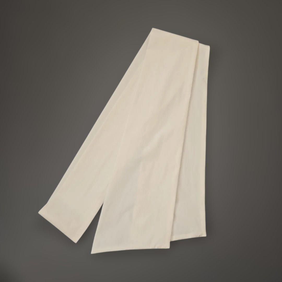 25SS 美品 UNTITLED ボウタイ付スタンドネック ボリュームブラウス