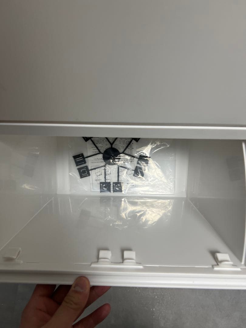 スリム収納ボックス 3段／縦型収納ケース ホワイト キッチン・洗面所・隙間収納に