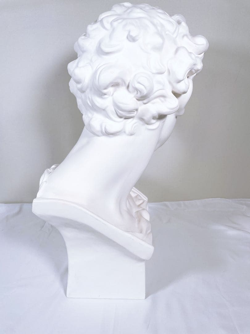 【良品】 石膏像 メディチ 胸像 顔 美術 スケッチ インテリア