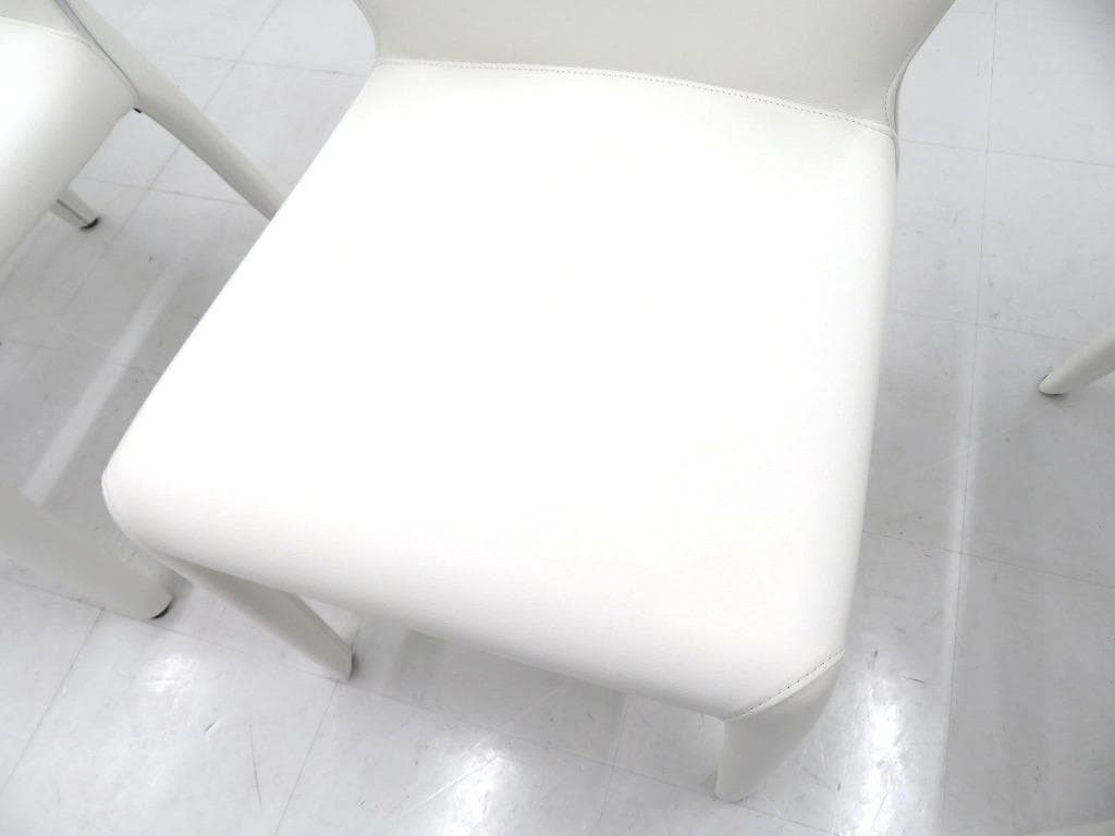 展示品　カッシーナ　総本革　レザー　オラチェア　4脚セット　モダン　高級