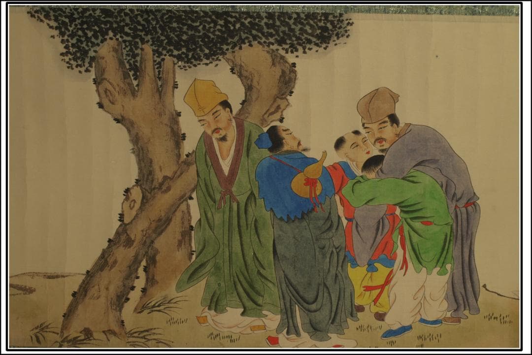 中国明時代の掛軸　激安骨董品　肉筆保証　博物館保管品 BD439A11-6