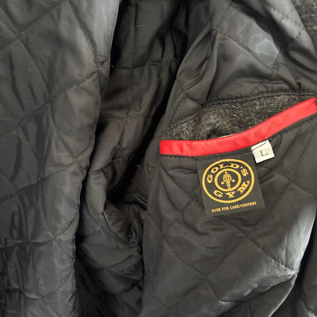 ゴールドジム　スタジャン　gold's gym ジャケット　Lサイズ　ボディビル