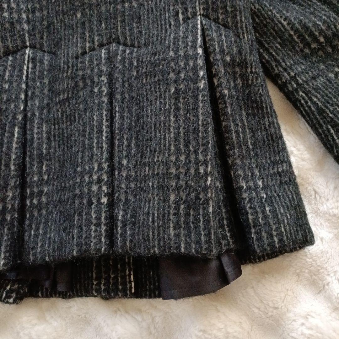 Max&Co 2wayツイードコート　アルパカ　モヘヤ　プリーツ