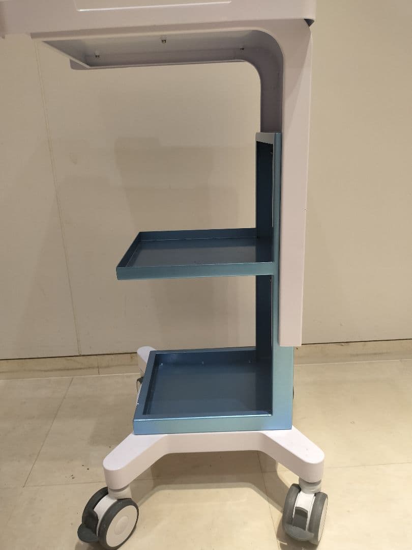 耐荷重40kg 超美品/スチール製のため頑丈】キャスター付きワゴン