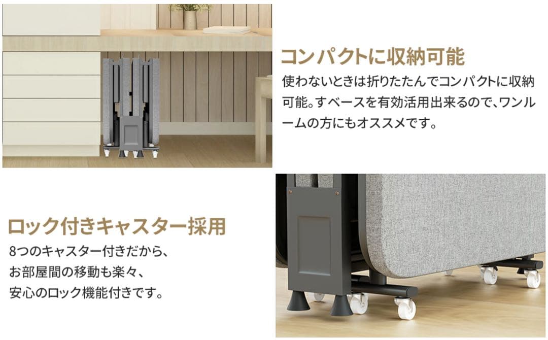 02 折りたたみベッドアウトドアベッド持ち運び可能枕内蔵キャンプベッド