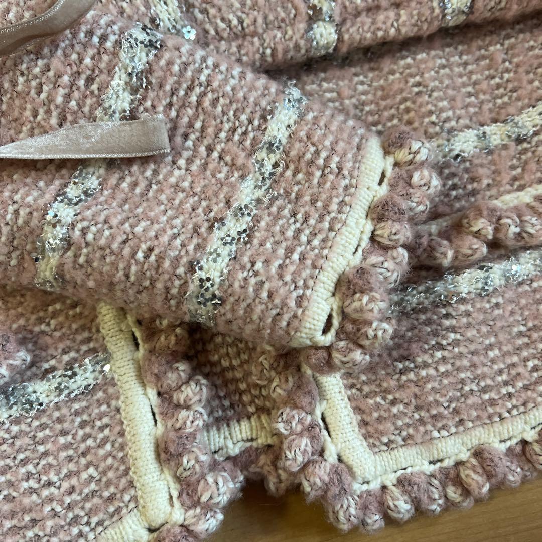 ちーちゃんさん専用　René ピンク ストライプ ニットカーディガン