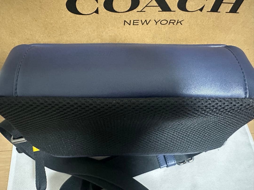 COACH ショルダーバッグ ネイビー/イエロー