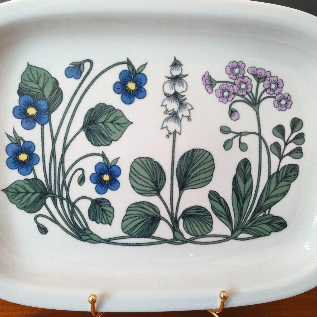 アラビア ARABIA フローラ プラター エステリ・トムラ 角皿 美品 希少