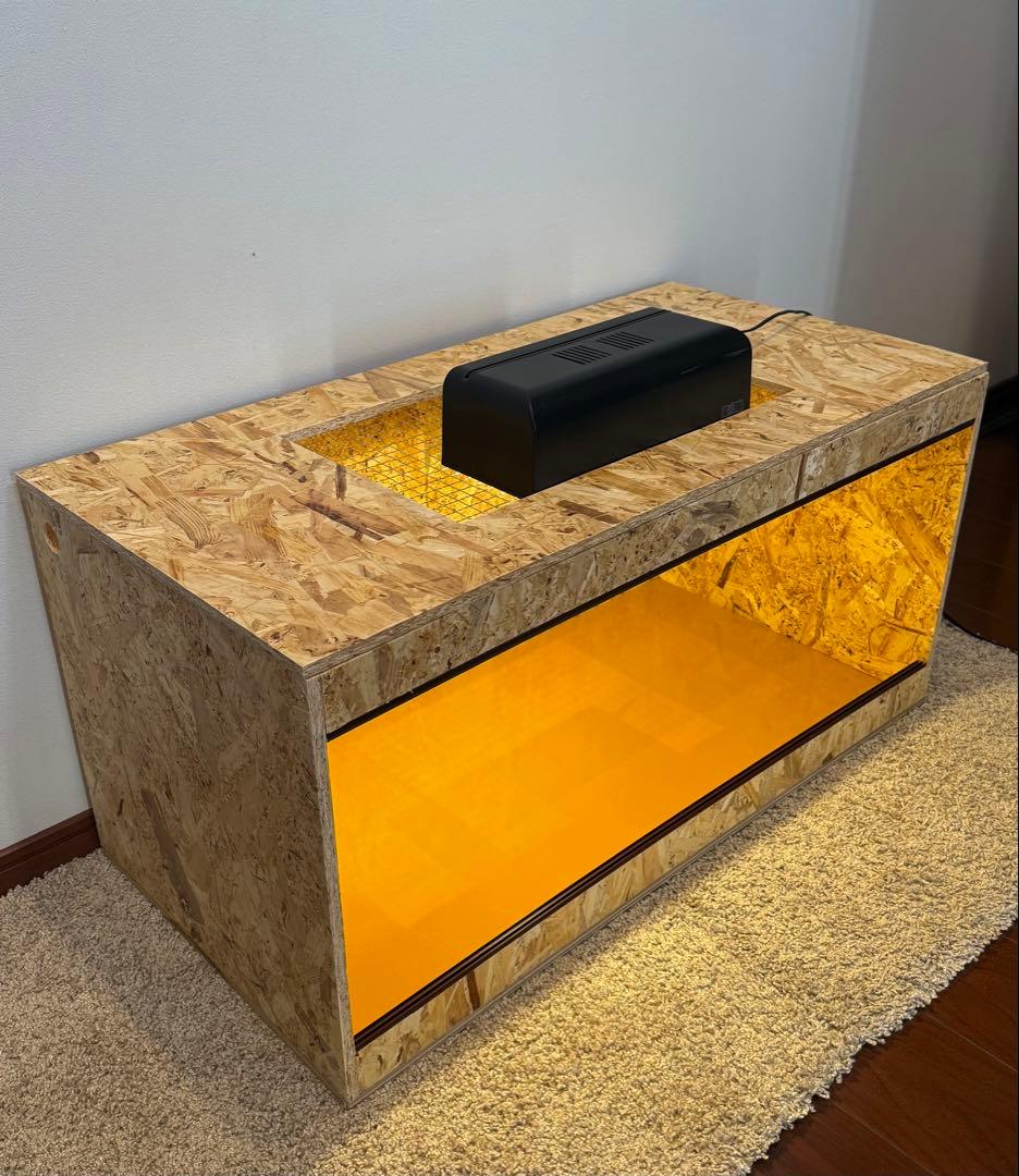 mi　木製ケージ　90×45×45 サイズオーダー　爬虫類　小動物