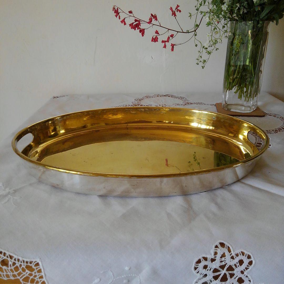 銀食器、オーバル型トレー