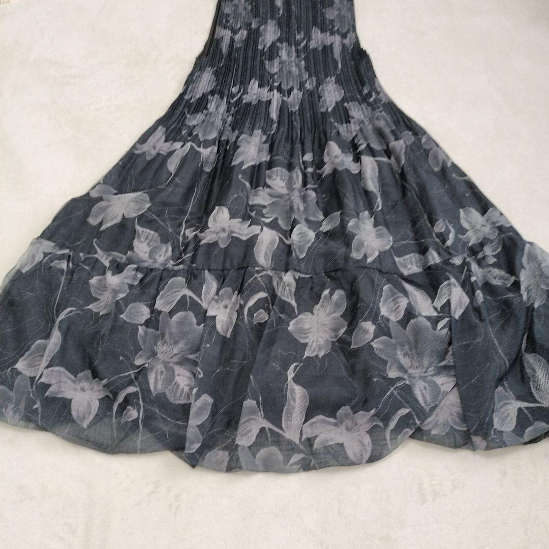 美品 Bell chu Very セットアップ 花柄 ロングワンピース ボレロ