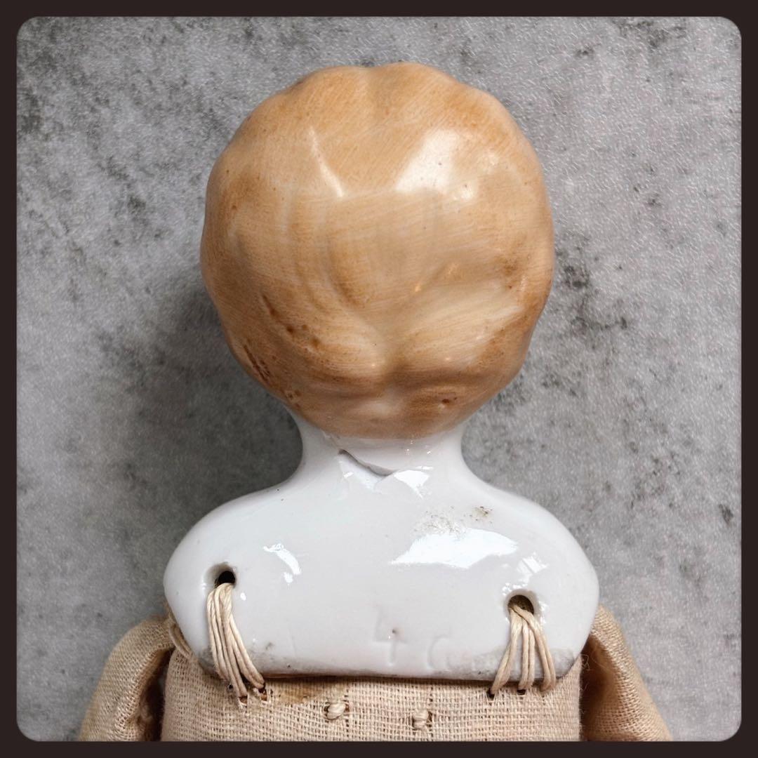 アンティーク　 ブロンドチャイナヘッドドール ビスクドール