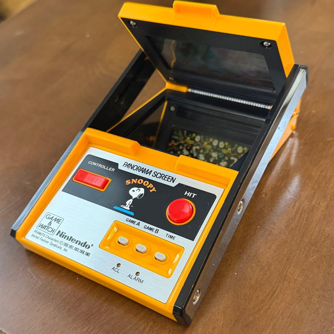g*5様 美品動作品★任天堂 ゲームウォッチ パノラマスクリーン スヌーピー