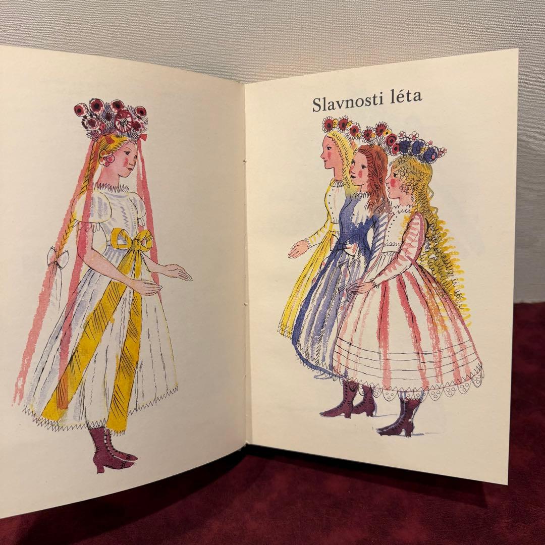 11B⑤カレル・スヴォリンスキーのチェコの四季　4冊セット　楽譜絵本　洋書古書