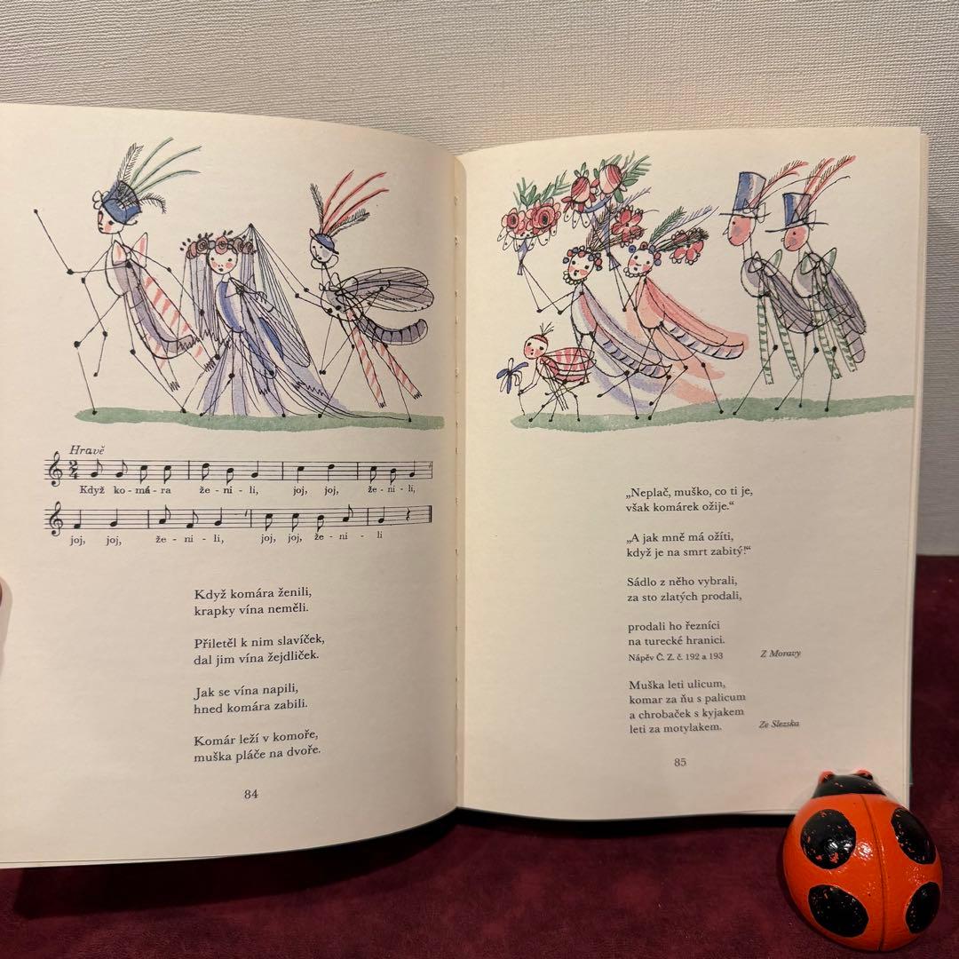 11B⑤カレル・スヴォリンスキーのチェコの四季　4冊セット　楽譜絵本　洋書古書