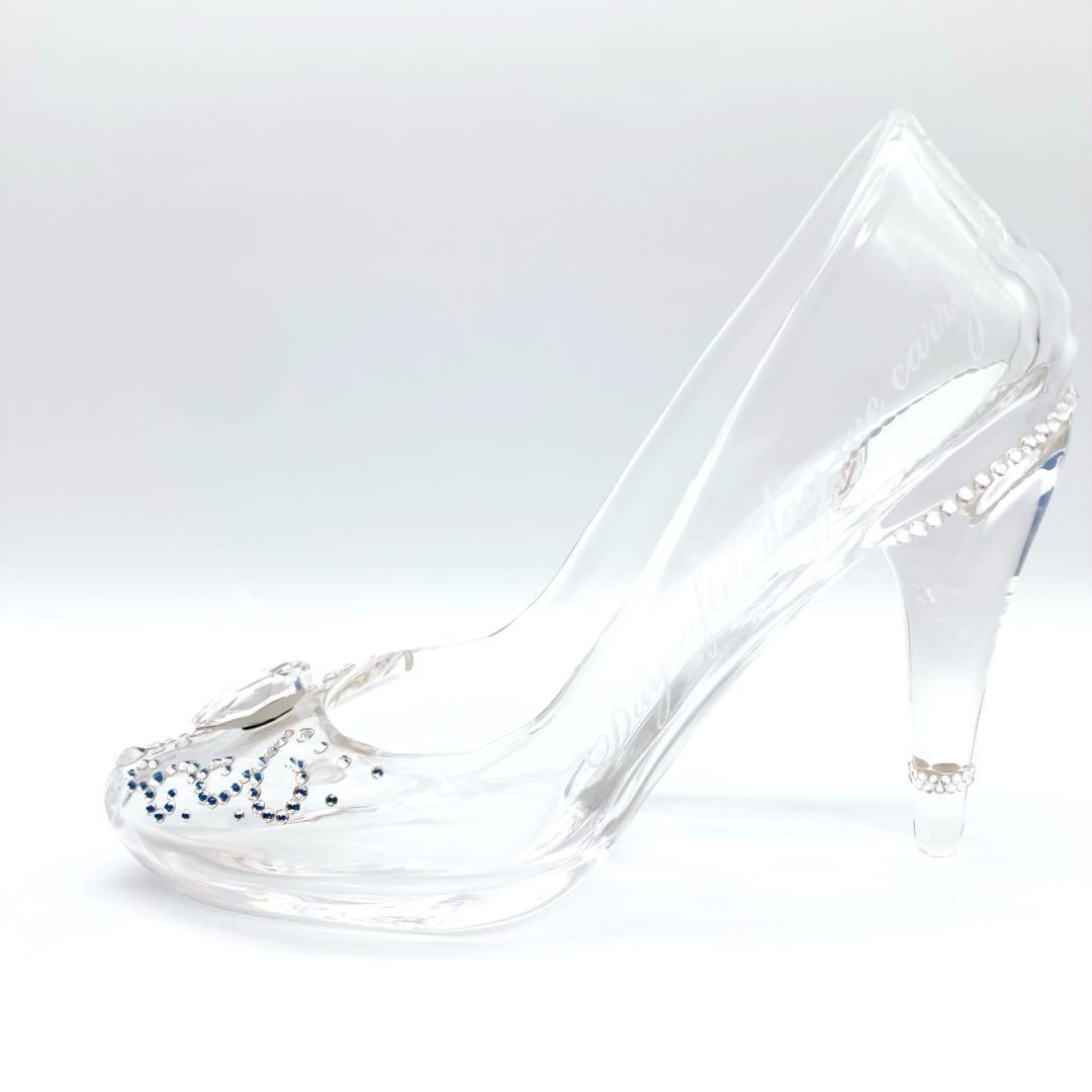 本当に履けるガラスの靴 エマ EMMA デコレーションハート リングバラ付き