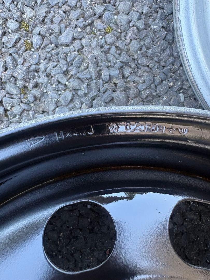 ①ダイハツ純正 14インチ スチールホイール 4穴