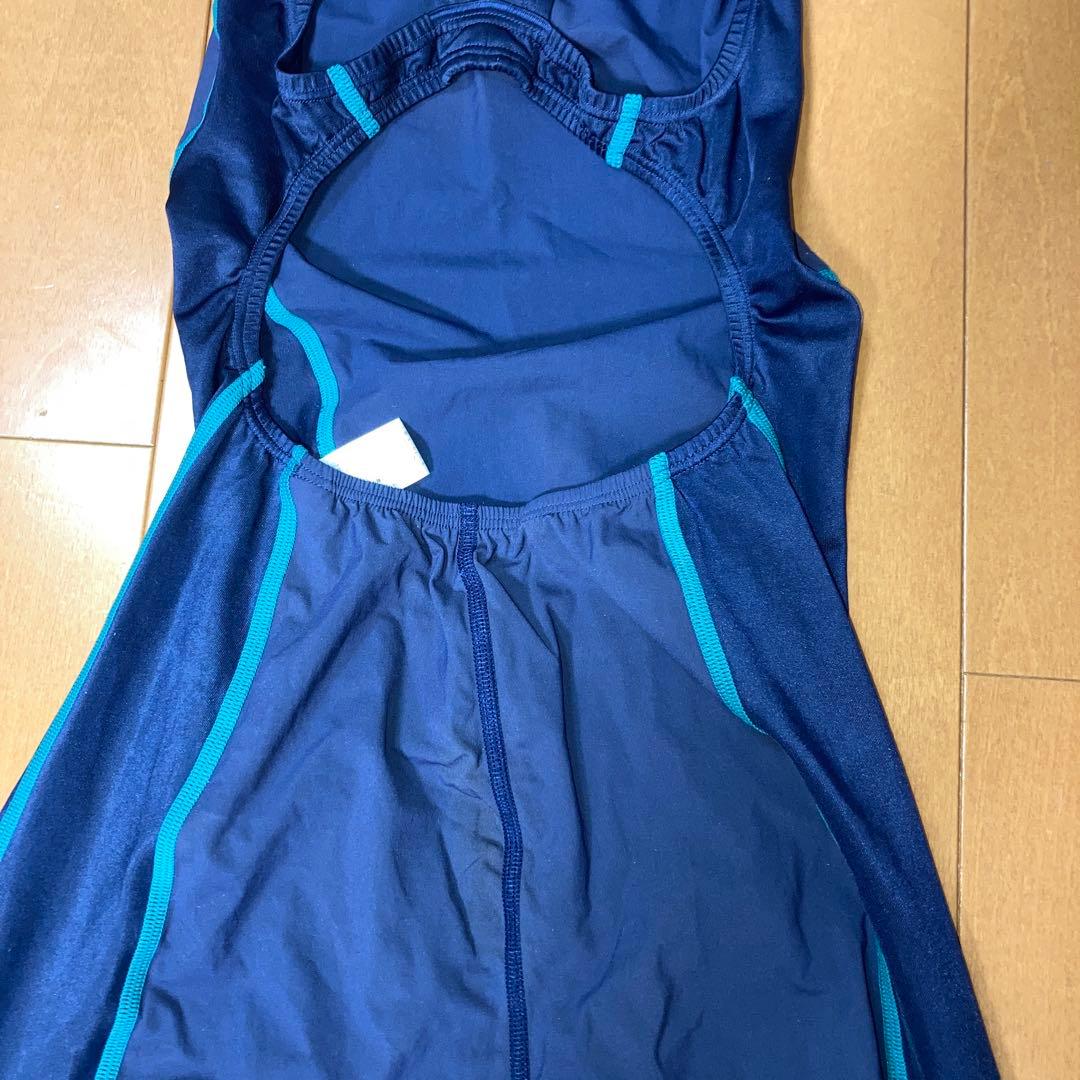 speed スピード　競泳用水着　ロングスパッツ Lサイズ　紺色　水色