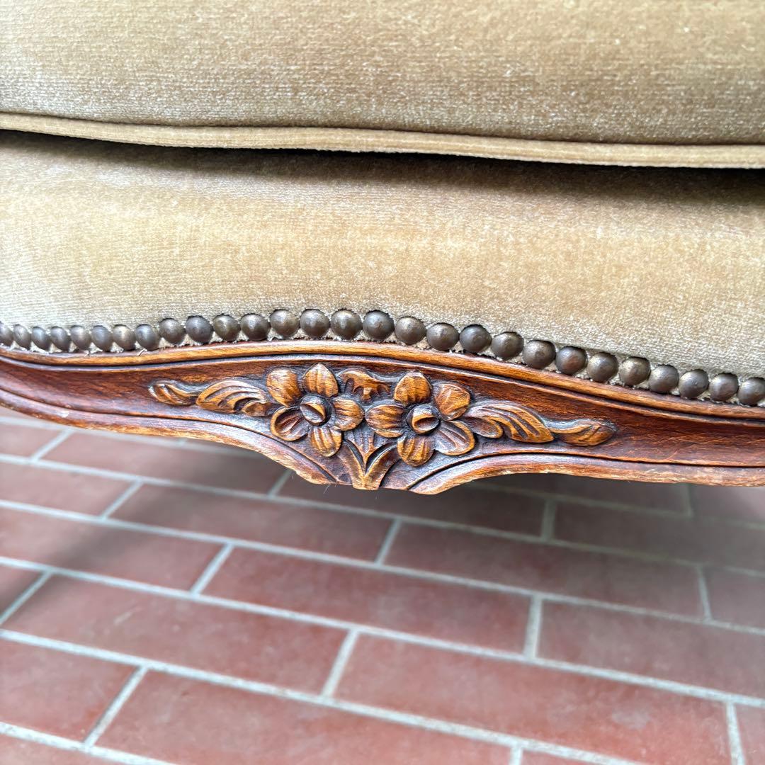 【アンティーク】ソファ イギリス フランス サロンチェア 椅子 ビィンテージ