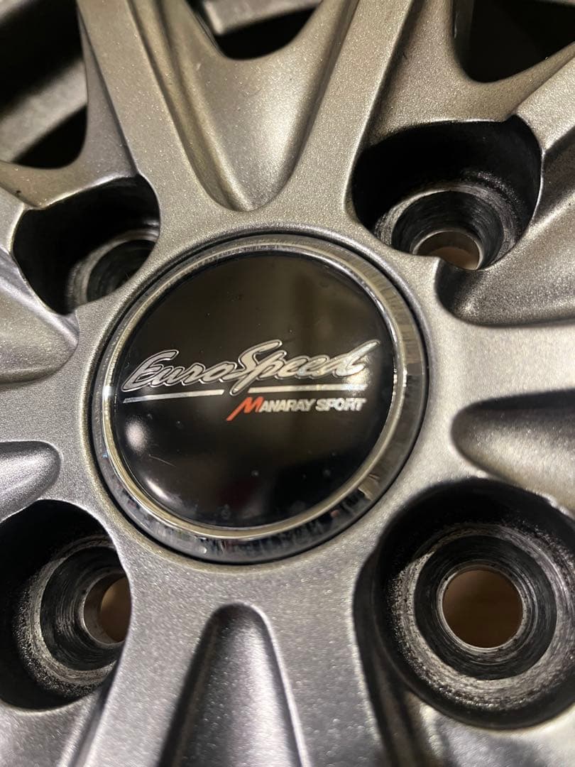 送料込！アルミホイル14インチMANARAY SPORT EUROSPEED4枚