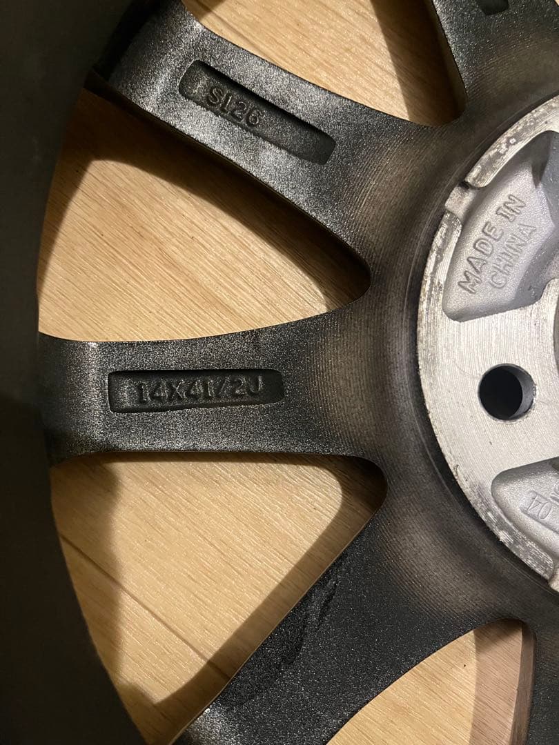 送料込！アルミホイル14インチMANARAY SPORT EUROSPEED4枚