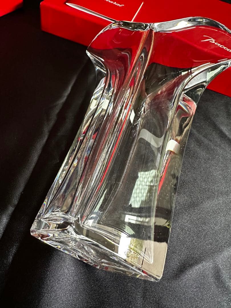 Baccarat ジェネロ　サイト　ベース　ほぼ未使用　クリスタルガラス 花器