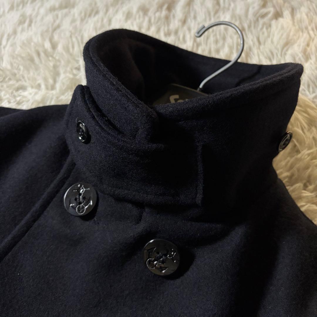 極美品■Schott 714US LONG MELTON PEA COAT L
